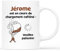 𝗖𝗔𝗗𝗘𝗔𝗨 𝗣𝗟𝗨𝗦 Mug Personnalisé Prénom - Chargement Caféiné - Cadeau Homme Original, Tasse à Café Originale, Mug Humour, Mug Drole Homme, Mug Rigolo Homme, Tasse Homme Humour