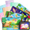 D-FantiX 4 Stück Dot Art Stickerbücher für Kleine Kinder ab 3 4 5 6 7 8 9 Jahren, Dot-Stickern Bastelhefte DIY Bastelaktivität für Jungs Mädchen, Stickerkunst Aktivität Geschenke