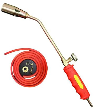 Nuevo kit de quemador de maleza con soplete de propano, alto rendimiento de 1 900 000 BTU, quemadores de maleza a gas con manguera de 2 m, para desbrozar jardines (Apertura única,50)