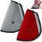 Kinder Seatbelt Adjuster Set von 2, maxin Kindersitzgürtel Sicherheitsabdeckungen - (rot und grau)