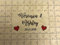 FSSS Ltd Personalised wooden coloured hearts wedding guest book jigsaw puzzle anniversary (56 pieces 400x300mm (16 x 12))