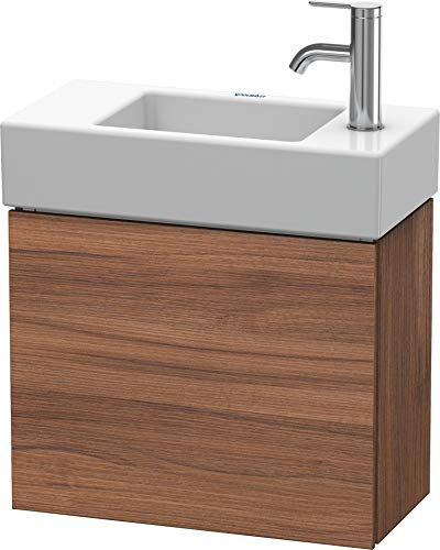 Duravit L-Cube Waschtischunterbau wandhängend 48,0 x 24,0 cm, 1 Tür, für Vero Air 072450, Farbe: Nussbaum Natur Dekor - LC6246L7979
