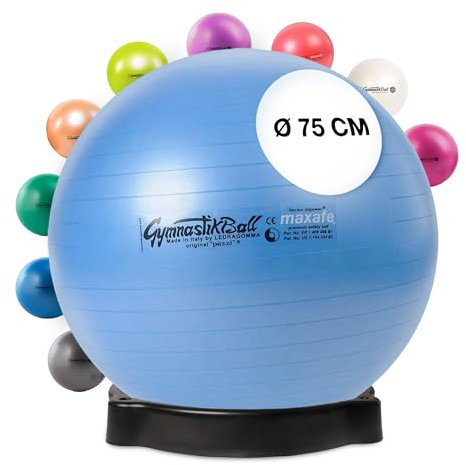 PEZZI Original Pezziball MAXAFE 75cm mit Ballschale lightblue Sitzball