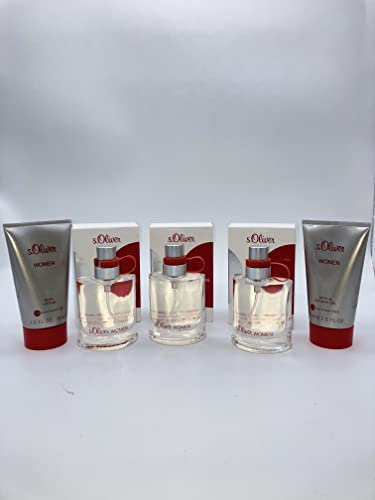 S.Oliver woman 3 x 50 ml Eau de Toilette + 75 ml Bodylotion + 75 ml Duschgel