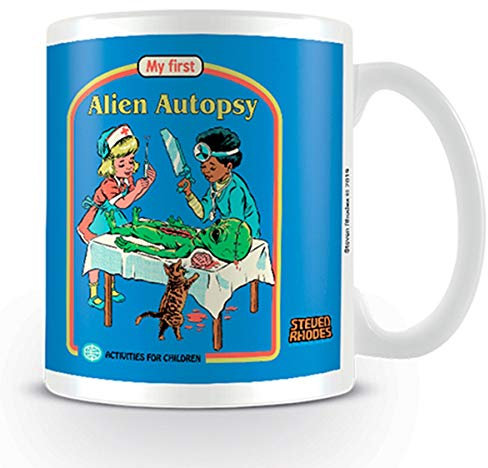 Steven Rhodes MG25676, Keramik-Tasse, 315 ml, Alien Autopsy