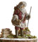 Loberon Weihnachtsmann Geney, handbemalt, charmante Nostalgie, Weihnachtsfiguren, Weihnachtsdekoration, Weihnachten, Polyresin, Acryl, Polyester, antikbraun/antikrot
