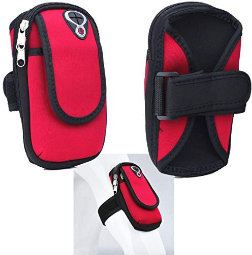 Supercase24 Sport Armband für Telme X200 Handy Hülle Tasche Schutzhülle Case Fitness Armtasche