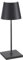 Zafferano, Poldina Pro Mini Lampe, Kabellose, Wiederaufladbare Tischlampe mit Touch Control, Auch für den Außenbereich Geeignet, Dimmer, 2200-3000 K, Höhe 30 cm, Farbe Dunkelgrau