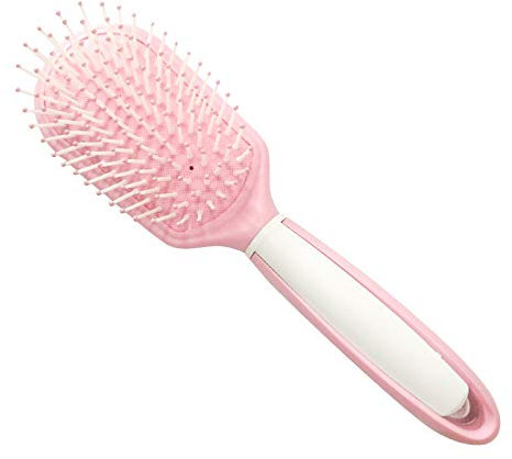 Household Pink Hairdressing Comb Portable Nylon Tooth Anti-Static Plastic Comb Multi-Purpose Airbag Massage Comb Small Square Comb Pink
