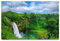 BilderKing Wandbild Wasserfall Hawaii - 150cm x 100cm Acrylglas 5mm + Rückrahmen