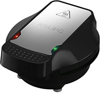 KRUPS WD222D50 SIMPLY WAFFLE 4 Maker, Plastic, Black