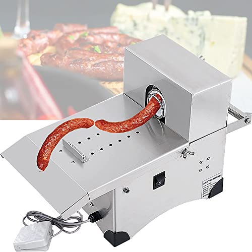 ARWIC Electric Sausage Tying Knotting Machine Sausage Stuffer 200W Automatic Sausage Binding Strapping Machine, Max Diameter 50mm, Sausage Linker Binding Machine