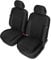 Autositzbezüge Autositzschoner Sitzbezüge 1+1 Front Vordersitze Kompatibel mit Seat Leon Auto Sitzbezug Schwarz Autositzauflage Autositz Sitzauflagen Tuning Auto Zubehör Innenraum