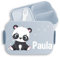 Kinder Bento Box Midi Lunchbox für Mepal Bentobox - Panda süß Padabären Pandabär - 900 ml - Hellblau - personalierte personalisierte brotdose name pandabären snackbox einteilung dose brotbox