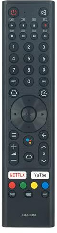 RM-C3358 Ersatz-Fernbedienung für JVC Smart 4K UHD Android TV ohne Stimme RMC3358 RM-C3358