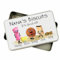 Personalised Biscuit Tin gift for mum dad nana grandad friend with cute biscuit characters custard cream, bakewell, iced ring, gingernut