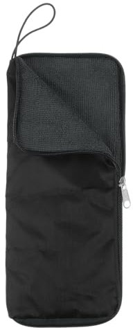 sourcing map Nasse Regenschirm-Tasche 11x5 Superfeine Faser Wendbare Regenschirm-Hülle Tragbare wasserdichte Hülle zur Aufbewahrung und Mitnahme auf Reisen, Zuhause und im Freien, Grau