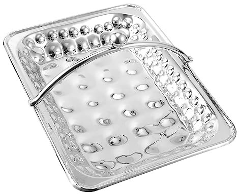 Panier à serviettes en acier inoxydable, plateaux de présentation de bijoux, plateau de rangement de bijoux, support à fruits en métal, plateau de table basse, plateau à bijoux, plateau en acier inox