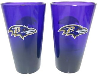 Baltimore Ravens NFL Pint Gläser Glas Set 2er-Set 475 ml