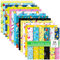 GLKTOPO Einseitiges Scrapbooking-Zubehör zum Thema Back to School, 15,2 cm, 24 Blatt, für DIY-Album, Material, Lehrertag, Hintergrund, Junk-Tagebuch, Dekoration, Basteln, Kartenherstellung (E-Stil)