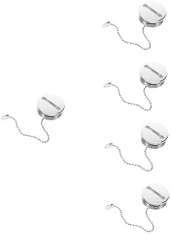 Toddmomy 5pcs Boat Fuel Gas Tether Ring Accessory Replacement Boat Cap Fuel Tank Cap
