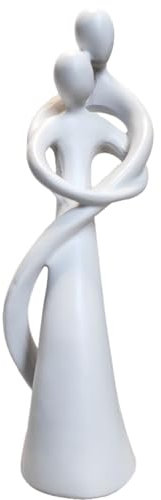 PIGPIGFLY Paar Umarmt Statue,Regal Deko,Deko Figuren,Deko Wohnzimmer,Home Store Dekoration,Modern Abstract Kunst Skulpturen Deko,Bürodekorationen,Polyresin(Gold)