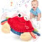 hahaland Jouet Bebe 6-12 Mois, Crabe Qui Marche Bebe avec Musique & Enregistrement Jouets en Peluche Interactifs Tummy Time, Jouets musicaux Rampants Cadeau Enfant 1 2 3 Ans Garcon Fille