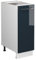 Vicco Apothekerschrank Fame-Line, Dunkelblau Hochglanz/Weiß, 30 cm, AP Eiche