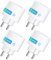 Prise Connectée WiFi 16A ANTELA, Mesure de Consommation Électrique, compatible avec Alexa/Google Home, Horaires et Minuterie, 4PCs
