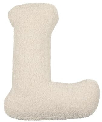 LUNCHS Buchstabenkissen, Initialenkissen, Buchstaben-Sofakissen, Buchstabenkissen mit englischem Alphabet von A bis Z für Sofa, Schlafzimmer, Wohnzimmerdekor (L)