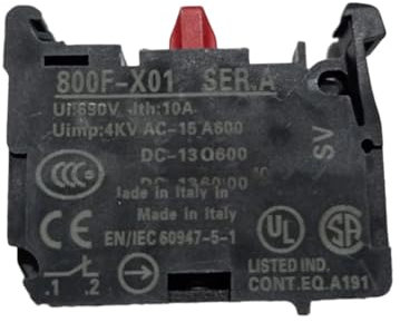 Contact à bouton série 800F 690 V 10 A 800F-X10 NO 800F-X01 NC Contact auxiliaire Interrupteur à bouton Contact 60947-5-1(800F-X10)