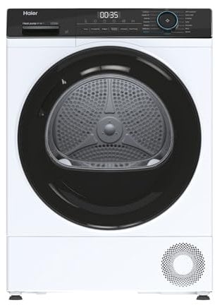 Haier HD90-A3939E - Asciugatrice con pompa di calore, 9 kg, Classe energetica A+++