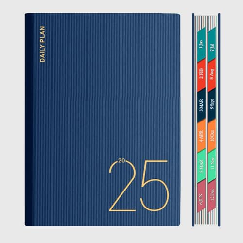 Tkxjry, Tagesplaner Notizbuch, Notizblock Notizen Tagebuch, Terminplaner A5 Tagesplaner, Zeitmanagement Handbuch, Notizbuch, A5-Notizbuch, Terminplaner Spiralblock, für Büro Schule Organizer