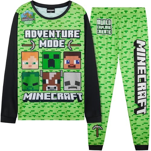 Get Trend Boys Pyjamas Set, Long PJs for Kids & Teens, Cosy Winter Loungewear & Soft Nightwear, Gamer Gifts for Boys