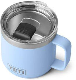 YETI Rambler 14 oz Stackable Mug, Vacuum Insulated, Stainless Steel with MagSlider Lid, Big Sky Blue