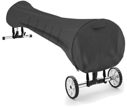 Cubierta de Rodillo Piscina, Carrete Manta Solar- 420D Oxford Cubierta enrollador Impermeable Protector de Polvo Anti-UV con Velcro, para Piscina al Aire Libre (16FT,Black)