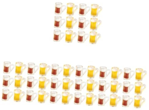 Gatuida 4 Set Piccoli Boccali Di Birra in Resina Cameretta Camerette Mini Giocattoli Tazze in Miniatura Per Bicchierini Da Birra in Resina Arredamento Per La Casa 20 Pezzi * 4