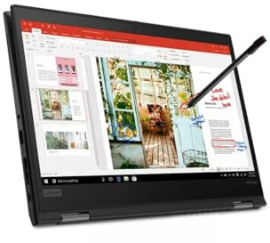 Lenovo ThinkPad X13 Yoga Gen1 13.3 FHD 2-in-1 Notebook with Touchscreen, Intel Core i5-10310U, 16GB RAM, 256 GB SSD, American Keyboard, Win 10 Pro (Refurbished)