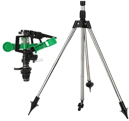 Base De Trípode De Riego | Soporte Oscilante para Aspersor De Agua para,Suministros De Riego De Área Grande Herramienta De Riego Automático con Altura Ajustable para Invernadero De Césped