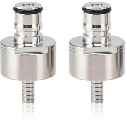 Carbonation Cap, 2PCS Stainless Steel PET Bottle Carb Cap Forced Carbonation PET Bottle Filling Co2 Coupling for Soda Drink