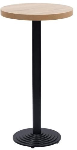 pokgdf Structure de table de bistrot industrielle en fonte - Pieds de table de bistrot prêts à monter soi-même - Noir - Armature stable à monter soi-même - Diamètre : 43 x 107 cm
