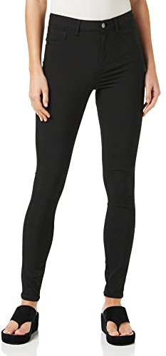 PIECES Damen Pchighskin Wear Jeggings Black/Noos Jeanshose, Schwarz, XXS EU