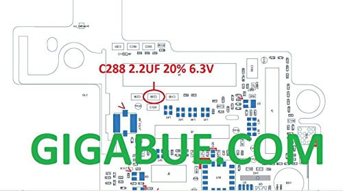 Gigabue C288 Capacitor 2.2UF 20% 6.3V IC Chip Integrado para Placa Madre iPhone 5 5S