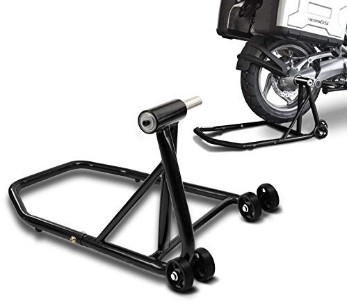 ConStands – Einarm Montageständer Kompatibel mit BMW R NineT Racer 17-20 Schwarz Hinterrad Single Classic Motorrad inkl. Adapter