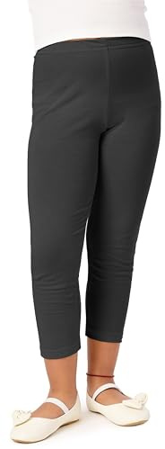 Merry Style Mädchen 3/4 Leggings aus Viskose MS10-131 (Schwarz, 110)