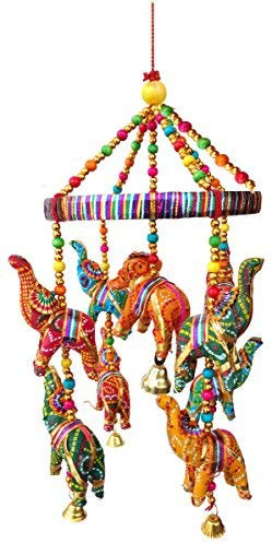 Rastogi Handicrafts Handgemachter Elefant Wand Dach Hängend Deko Ornament Weihnachten Diwali Party Hochzeit Deko Hängend