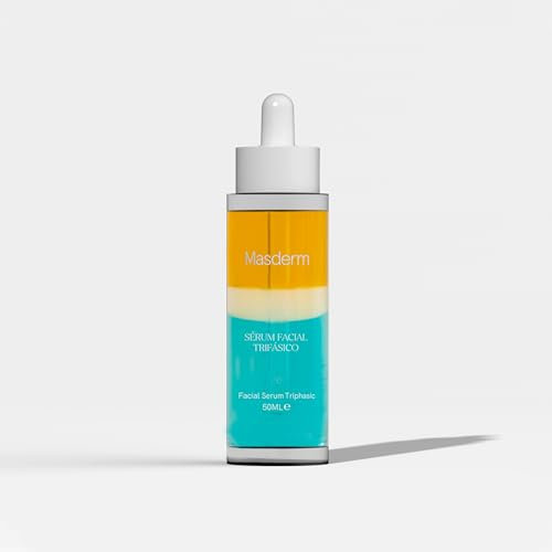 MASDERM - Vitamin C Gesichtsserum - Anti-Fleck, Antioxidans, Regenerierend, Anti-Aging - Arganöl, Hagebutte, Aloe Vera, Vitamin E - Geschenkbox