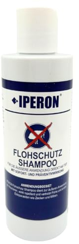 IPERON® 200 ml Flohschutz Shampoo - Abwehr von Flöhen, Zecken & Milben | Mit Geraniol - Reinigt, pflegt & vertreibt Lästlinge - Sanft zu Haut & Fell von Hunden, Katzen & Nagern