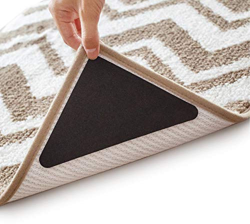 Teppich-Greifer gegen Lockenbildung: Neueste Anti-Curling-Teppich-Pad, Anti-Falten-Teppichecken, um Teppichecken flach zu machen, EVA-Schaum-Teppichband, klebt nicht auf dem Boden, Hartholz, sicher