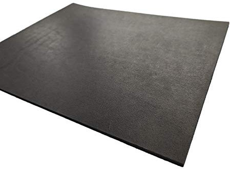 9 oz Precut Leather Square, Full-Grain Tooling Leather Pre-Cut Pieces for Knife Sheaths, Holsters, Covers and Other Leathercraft. (Black, 8x12 inch (20x30cm.))